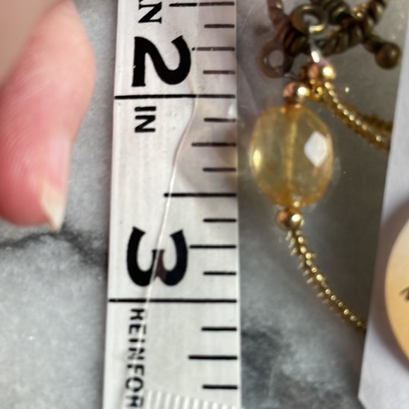 citrine gemstone necklace seed beads necklace - Picture 15 of 16